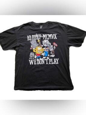 10.Deep Mukko And Friends Tee XL Black Graphic Streetwear Shirt Made USA *Rare*💥